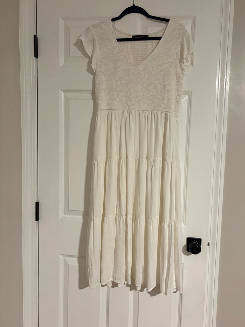 Women’s Ankle Length Off White Dress